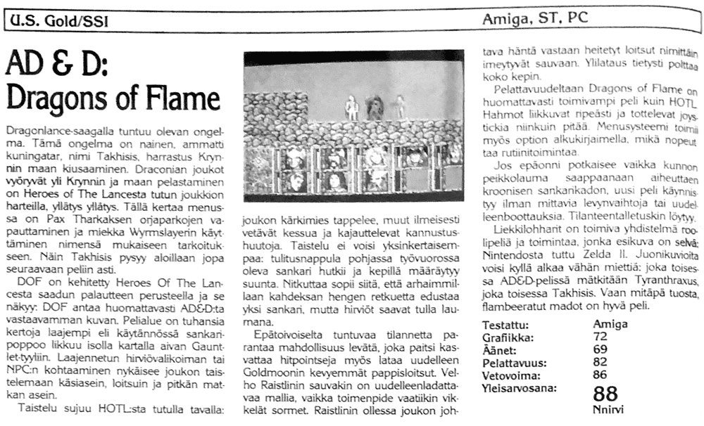 AD & D: Dragons of Flame